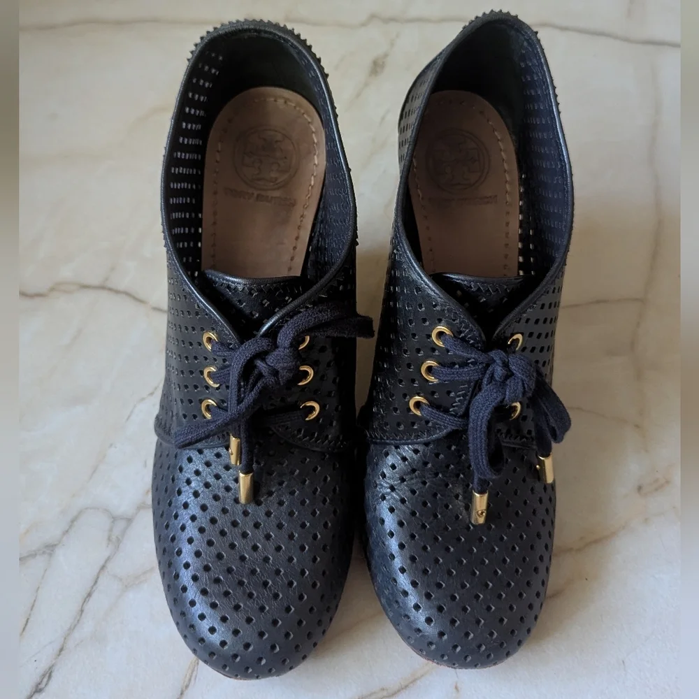 Tory Burch perforations give